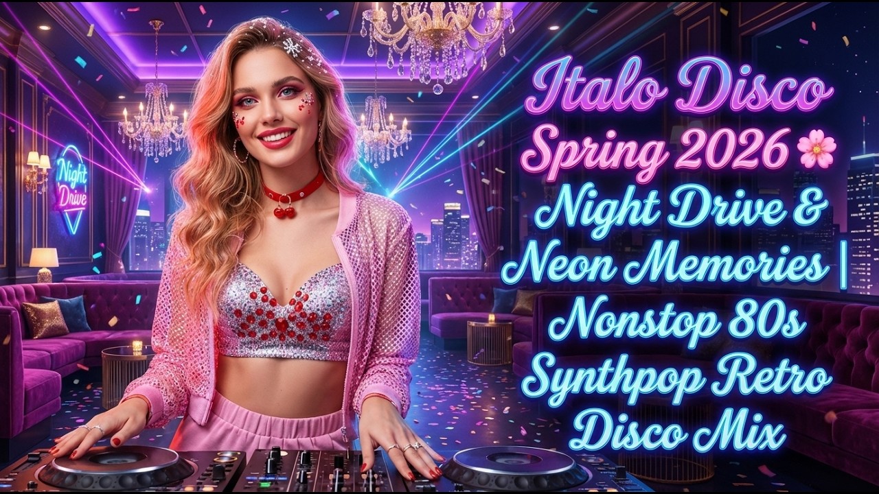 Italo Disco Spring 2026 🌸 Night Drive & Neon Memories | Nonstop 80s Synthpop Retro Disco Mix