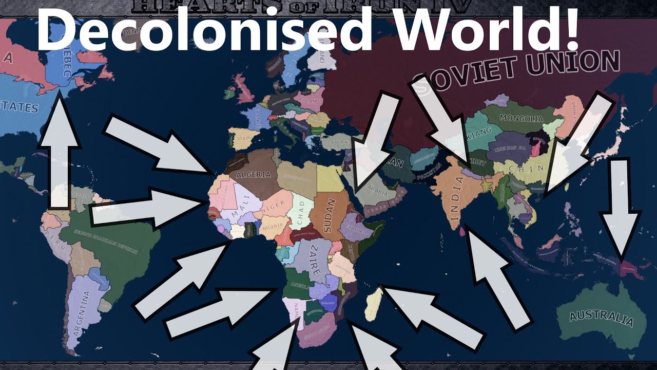 What If The World Was Decolonised IN 1936? Hoi4 Timelapse