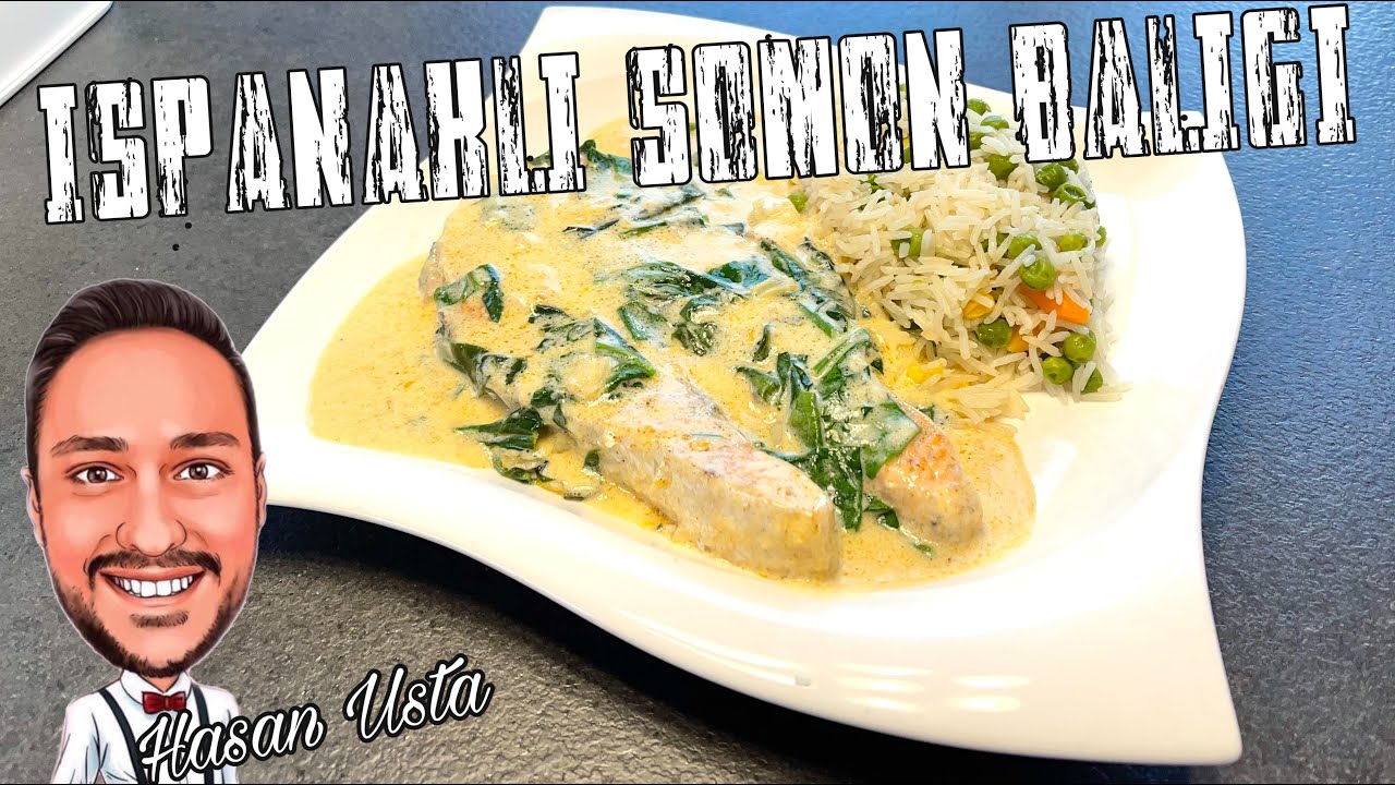 Ispanaklı kremalı somon balığı 🐟  - daha önce böylesini yemediniz 🍽
