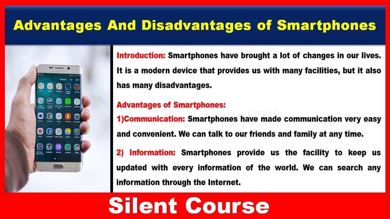 Essay on Advantages and Disadvantages of Smartphone In English