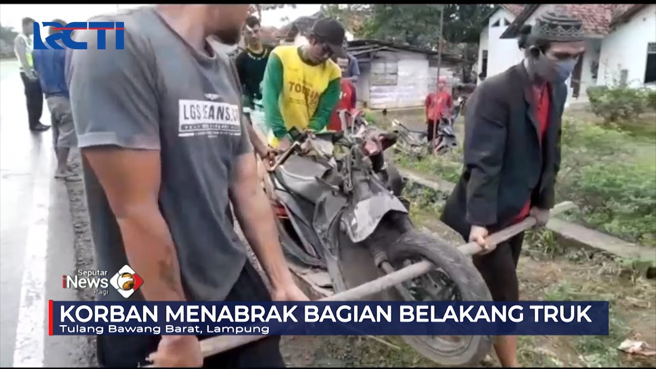 Tabrak Truk Parkir, Pengendara Motor Tewas di Tulang Bawang Barat, Lampung #SeputariNewsPagi 18/10