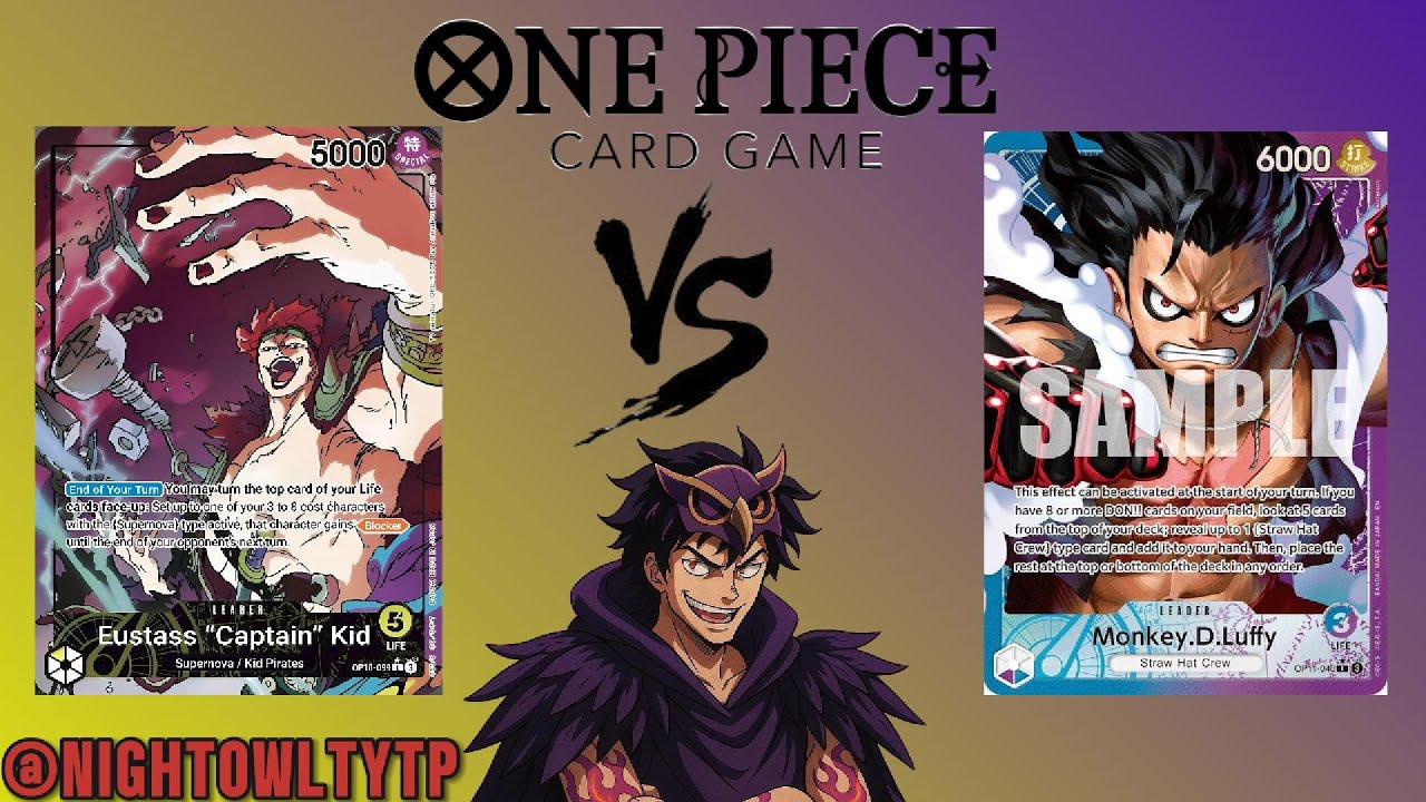 [OP-11] One Piece Card Game Tournament YELLOW KID VS BLUE PURPLE  LUFFY