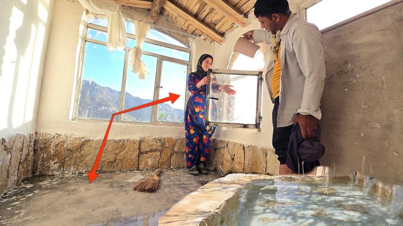 Renovated house washing: A nomadic lady's cozy and charming shelter