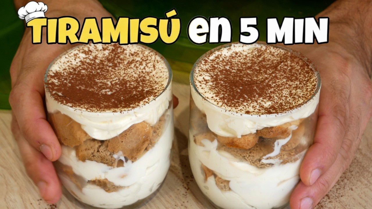 EL TIRAMIS&Uacute; R&Aacute;PIDO m&aacute;s CREMOSO y F&Aacute;CIL &iexcl;Listo en 5 Minutos!