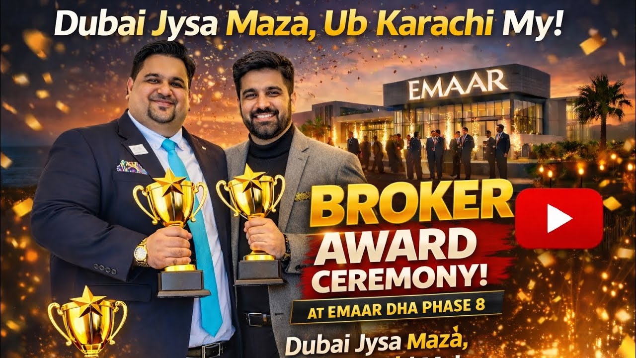 EMAAR Broker Award Ceremony At DHA Phase 8 🏆 || Cocochan Ka Kara Dinner 🍲 || Delfrio Ka Kunafa 😋