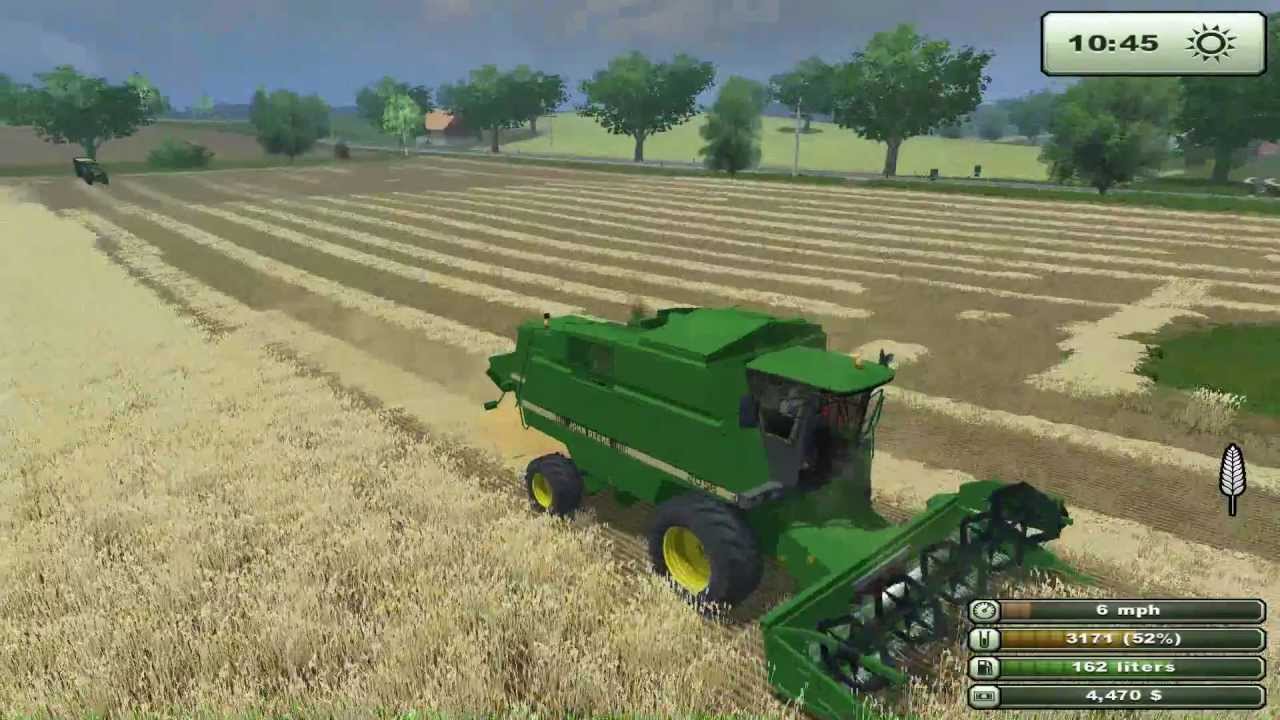 John Deere 8R Wheat harvest 2013 Farming simulator 2013