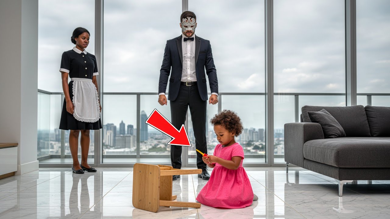 Masked Billionaire Swore Never to Be Vulnerable — Until the Maid’s Toddler Quietly Fixed the Stool..