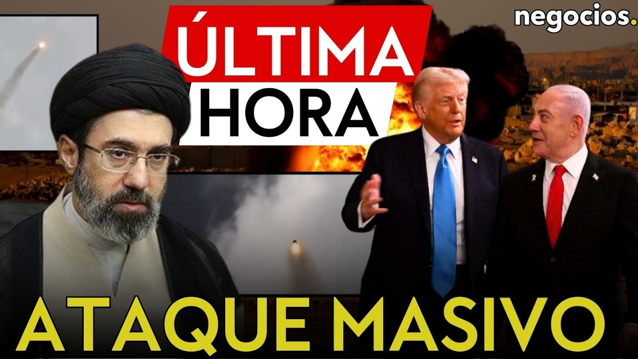 ÚLTIMA HORA IRÁN: Ataque masivo con misiles Khyber, explosiones y humo en Tel Aviv y Trump advierte