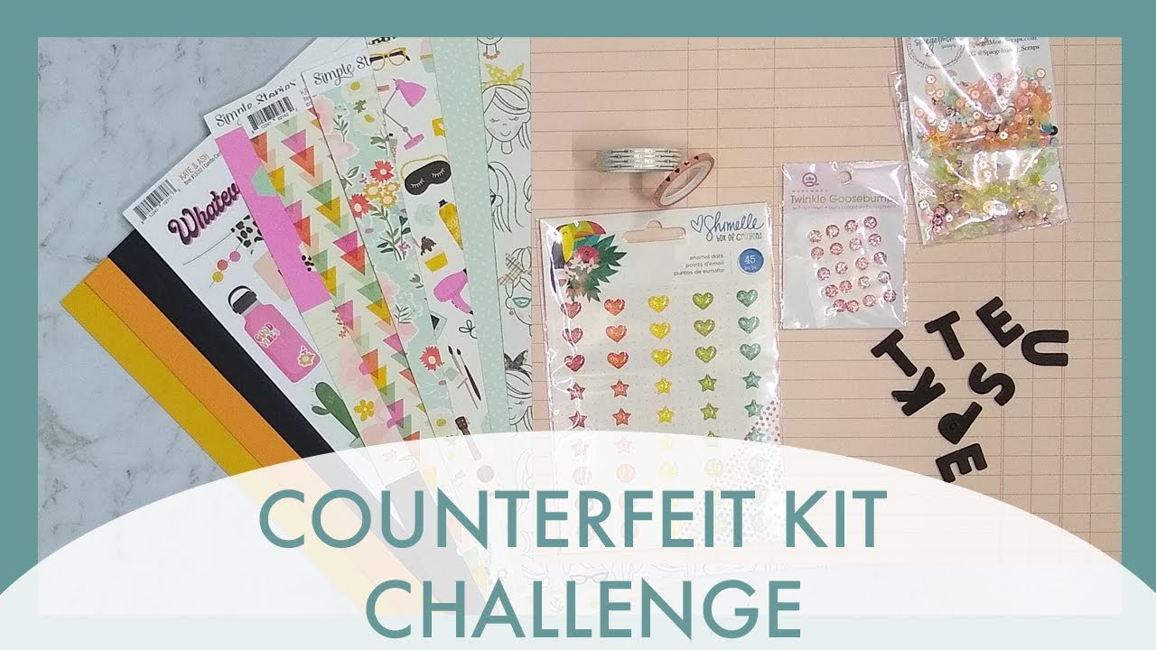 Scrapbook Kit build, Counterfeit Kit Club, Oct. 2020