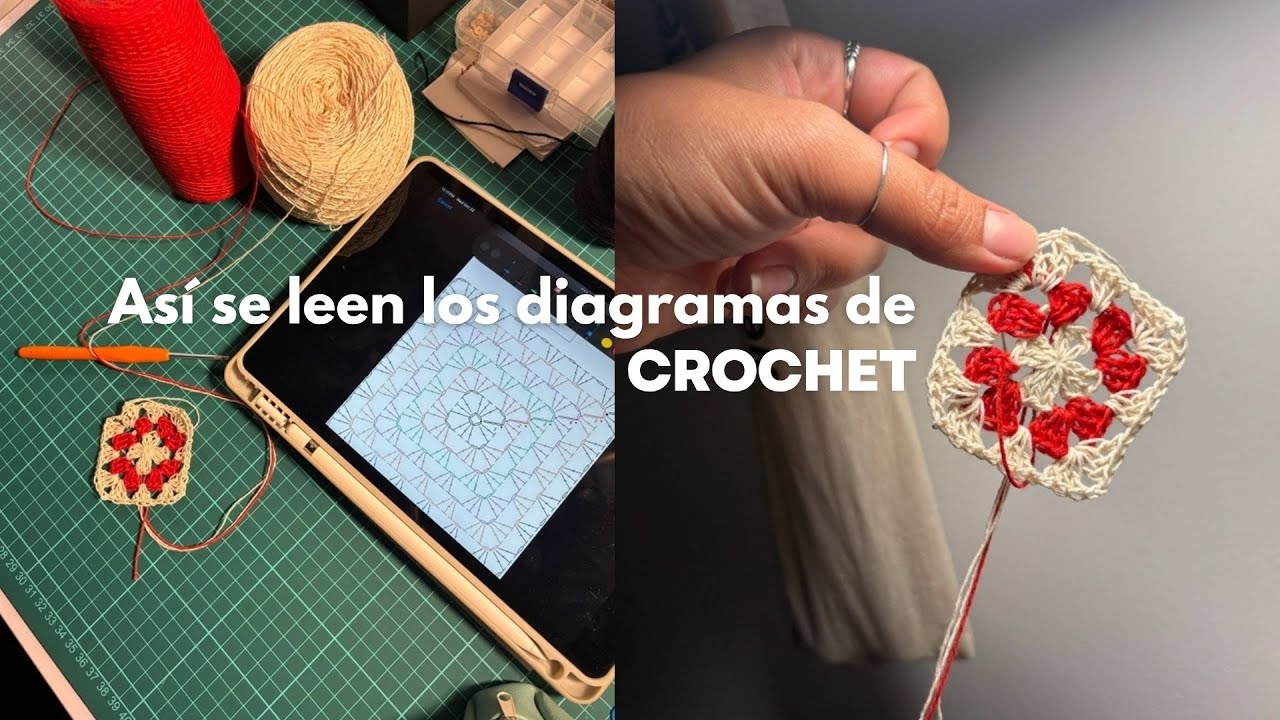 Cómo leer el gráfico de un granny square | tutorial