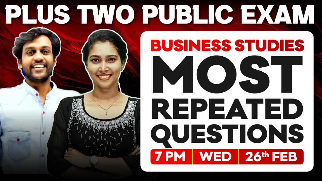 Plus Two Business Studies | Public Exam |  Most Repeated Question | Exam Winner Commerce