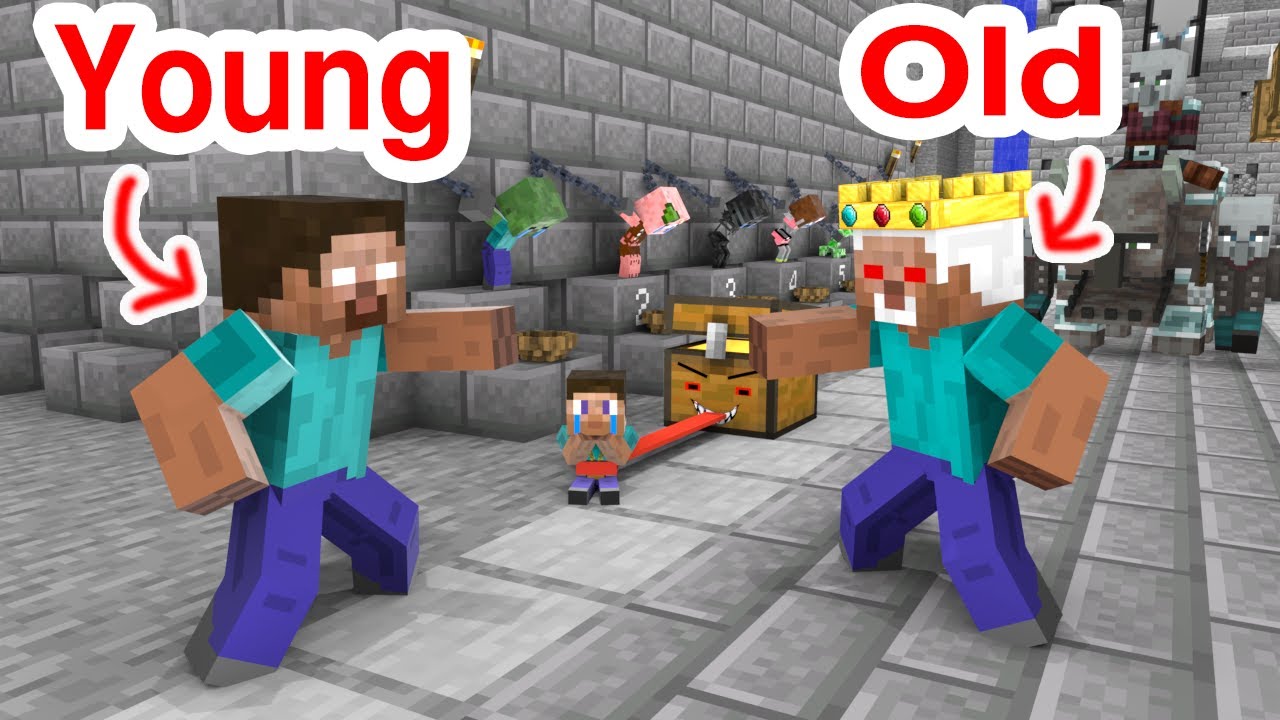 Old Herobrine and Young Herobrine - Sad Story - Minecraft Animation