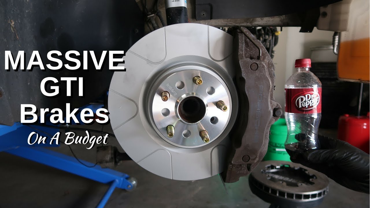 MK5 GTI Big Brake Upgrade - MASSIVE Cayenne Calipers!