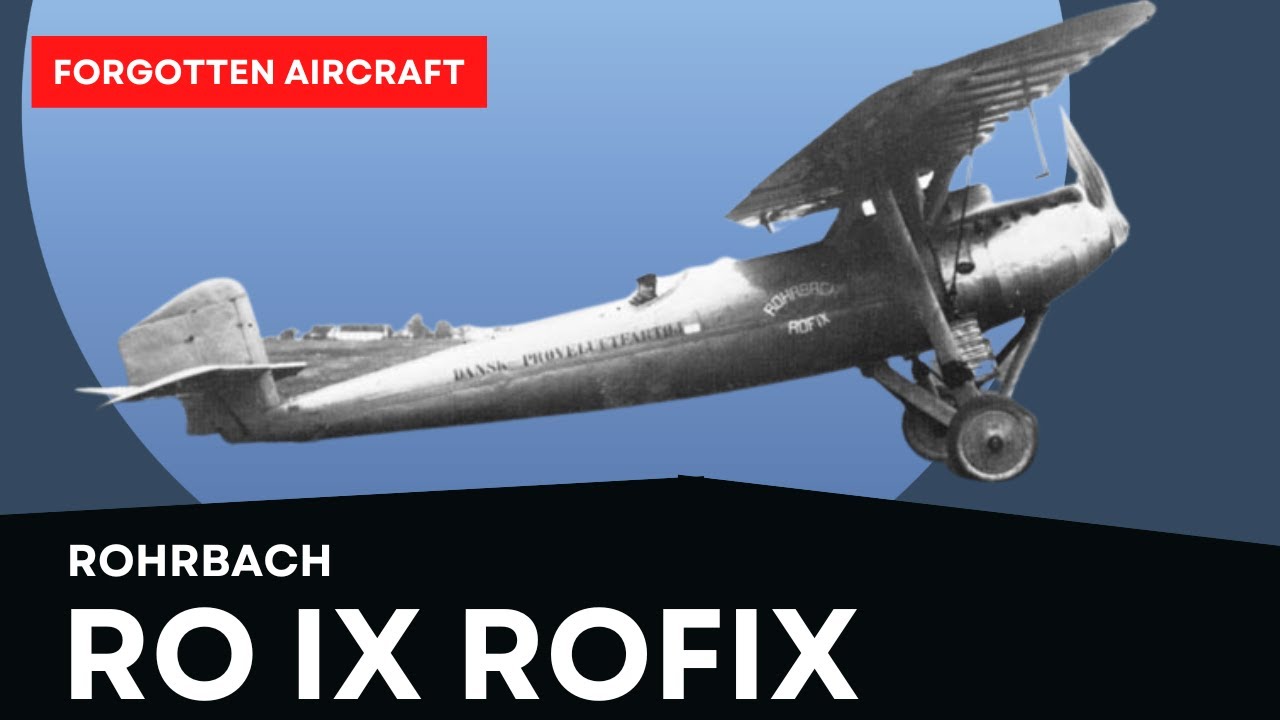 Kurt Tank&rsquo;s First Fighter; The Rohrbach Ro IX ROFIX