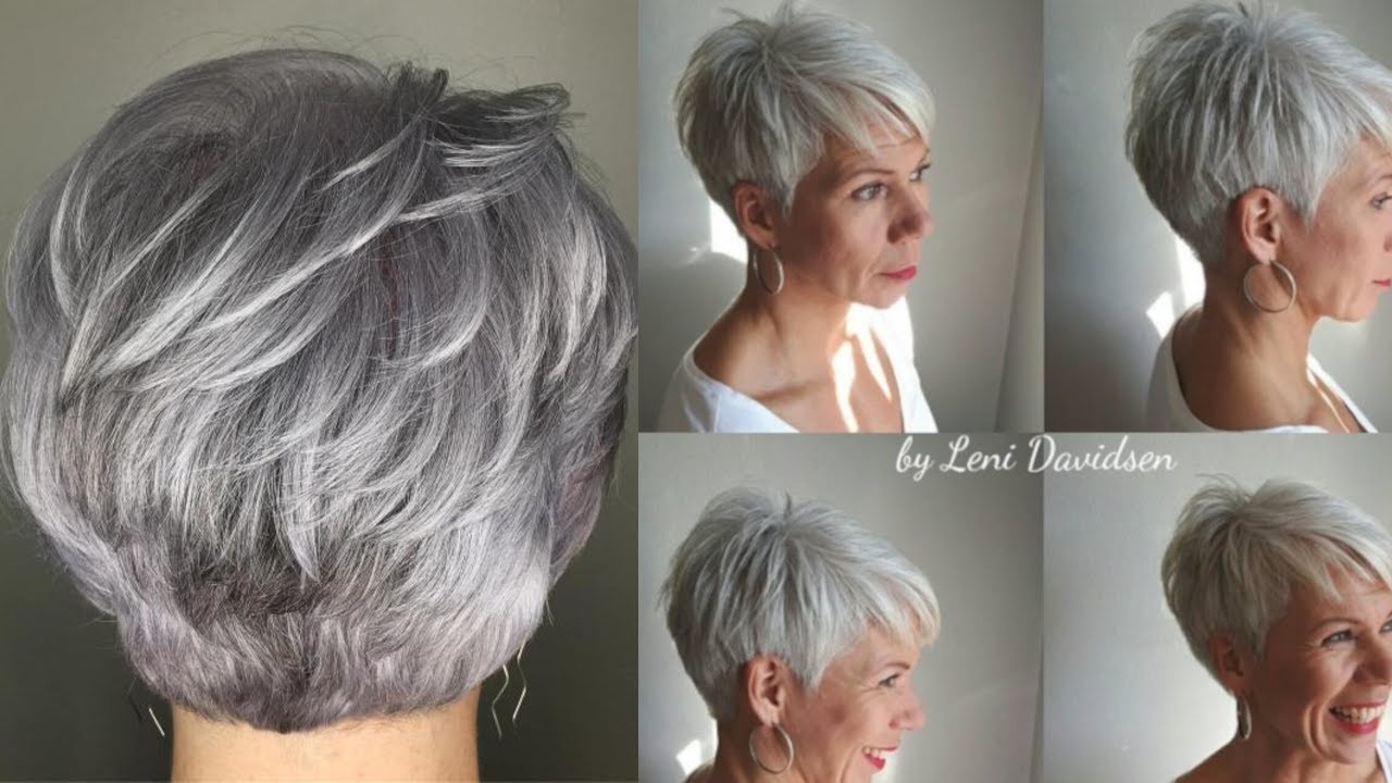 Best Haircuts For GRAY Hair For Women over 50 60