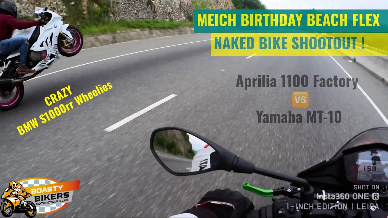 BOASY BIKERS | BMW S1000rr EPIC WHEELIES | Highway Racing | Aprilia 1100 factory vs Yamaha Mt-10 😧