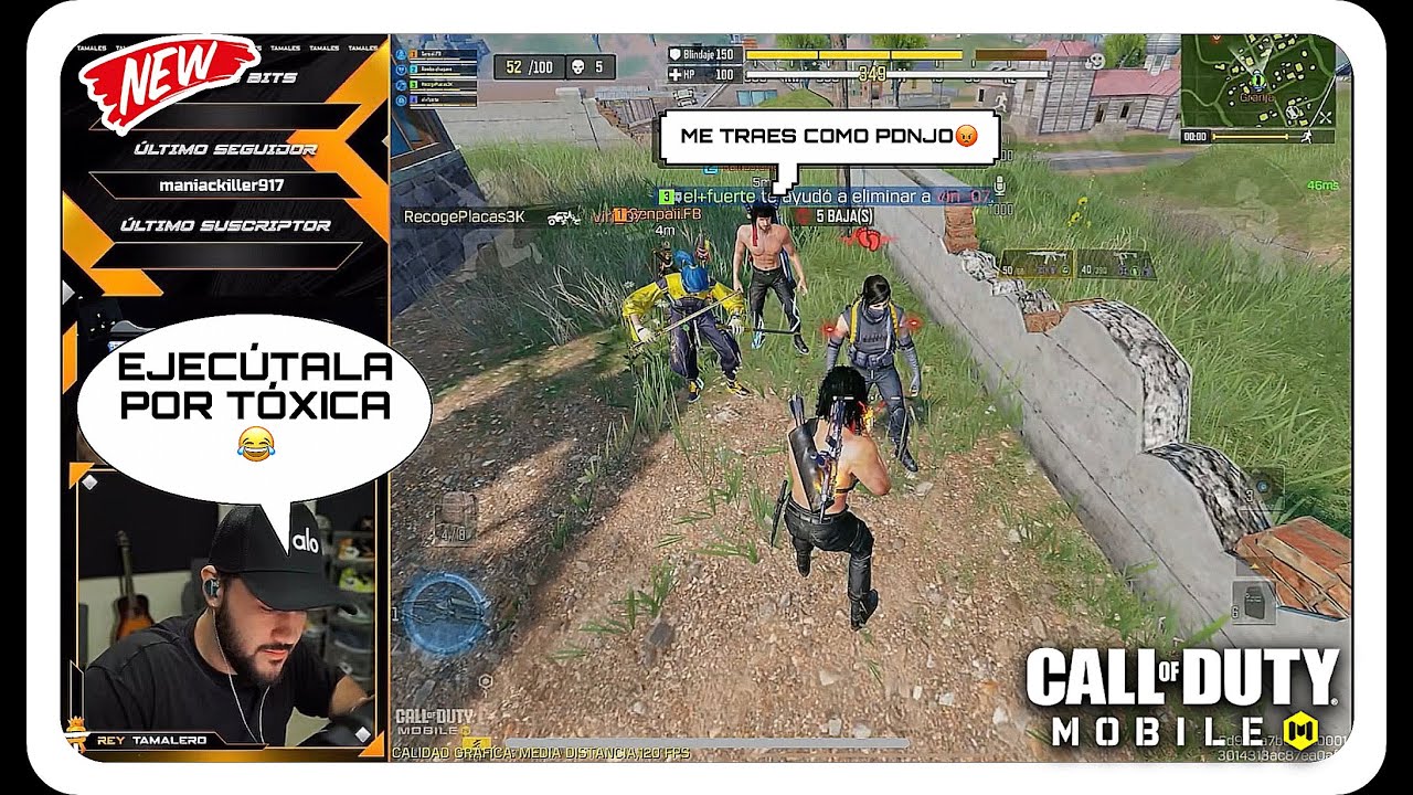 REY TAMALERO y RAMBO CHIAPANECO SE PUSIERON a EDUCAR a una TOXICA😂|CALL OF DUTY MOBILE|