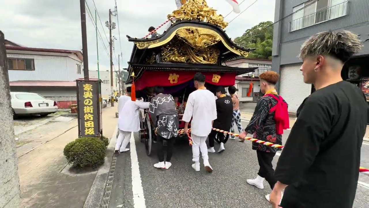 2025.10.4 二本松神社例大祭 二本松提灯祭り 竹田若連太鼓台⑤