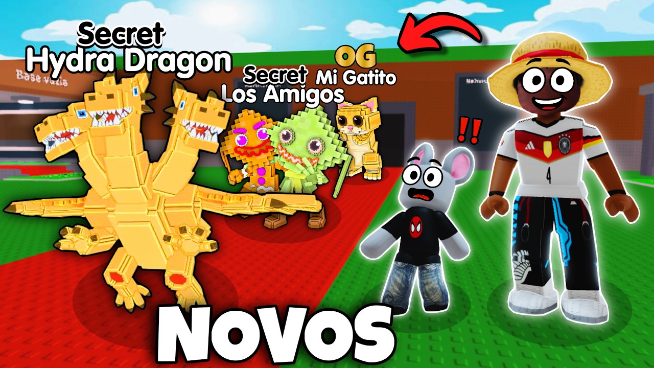 NOVO HYDRA DRAGON, MI GATITO OG e NOVOS BRAINROTS DA ATUALIZAÇÃO DO ROUBE O BRAINROT!