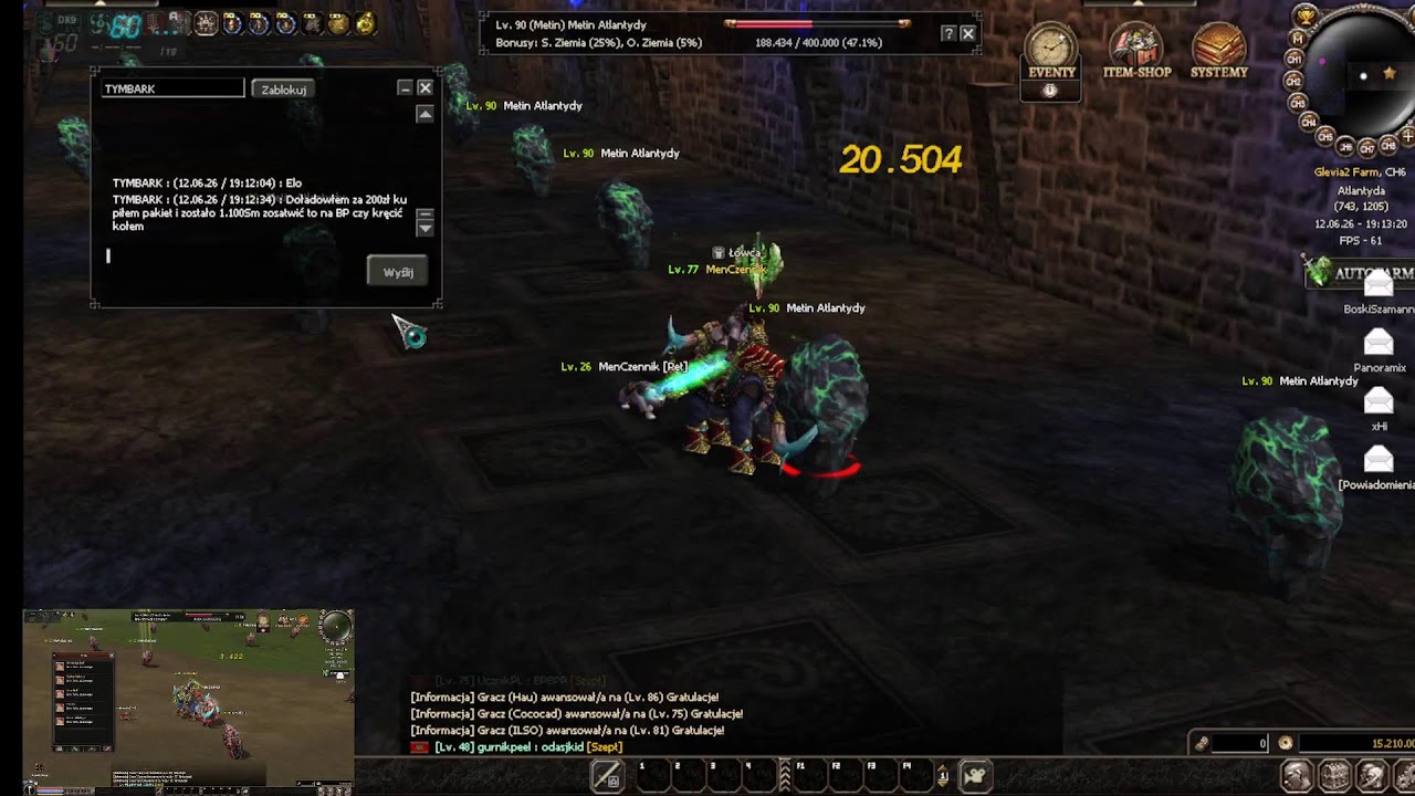 Glevia2 FARM START SERWERA 18:00