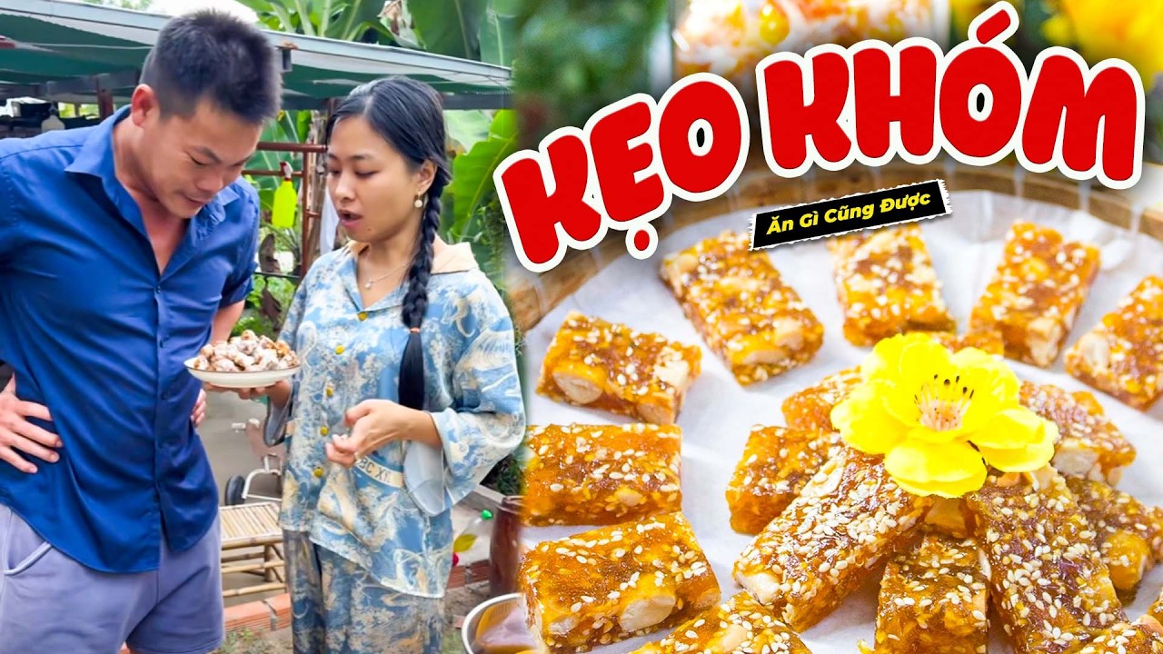 Làm Kẹo Khóm Ăn Tết Công Thức Đơn Giản Kẹo Mềm Vị Chua Ngọt Ăn Rất Ngon - Ăn Gì Cũng Được 