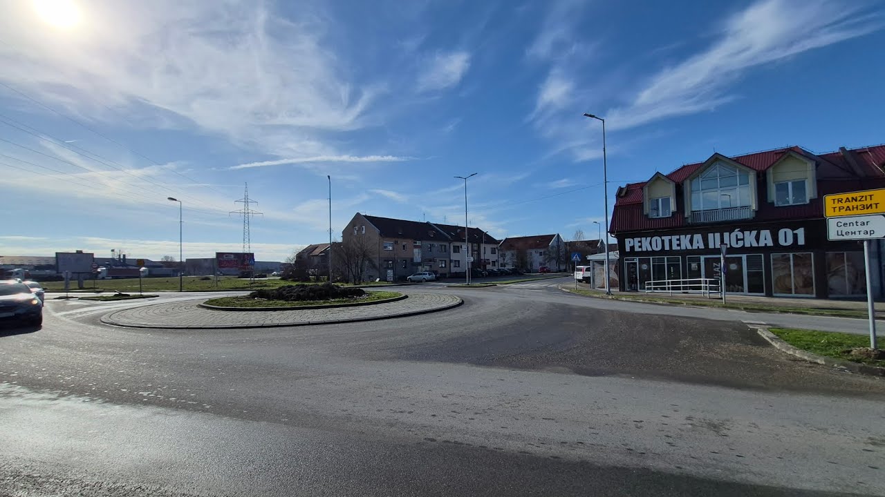 Pogled na kružni tok Ilićka – ulaz u Brčko, šetnja do Evropskog Univerziteta i @brckocitypark3254 