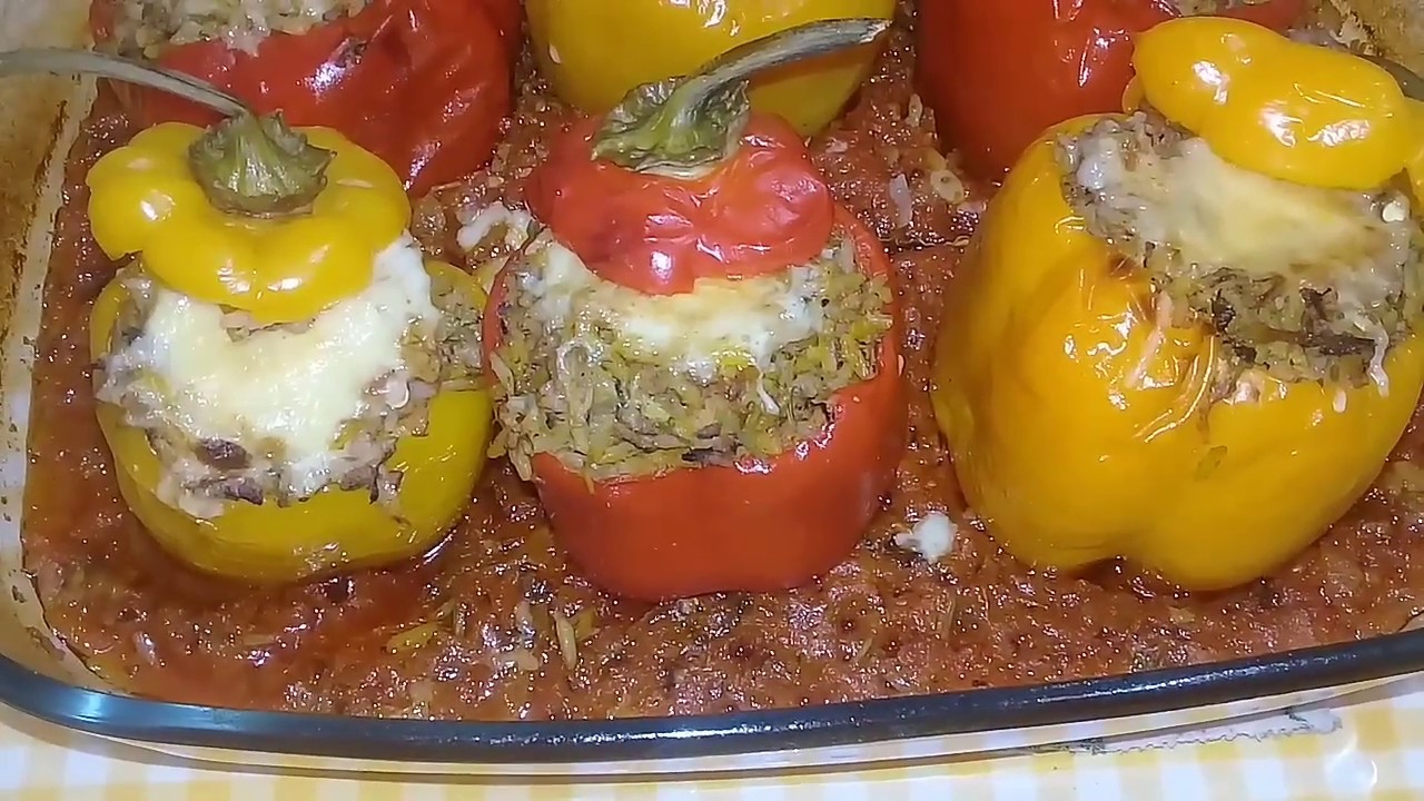 الفلفل الوان معمر بالخضر ✔
