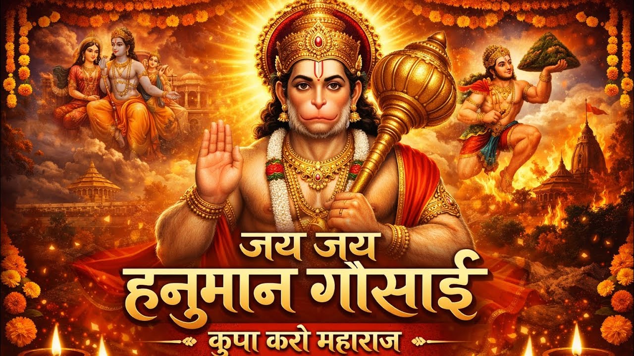 जय जय हनुमान गोसाईं | कृपा करो महाराज | मंगलवार स्पेशल हनुमान भजन 2026 🔔🙏#vairalvideo #vairalbhajan 