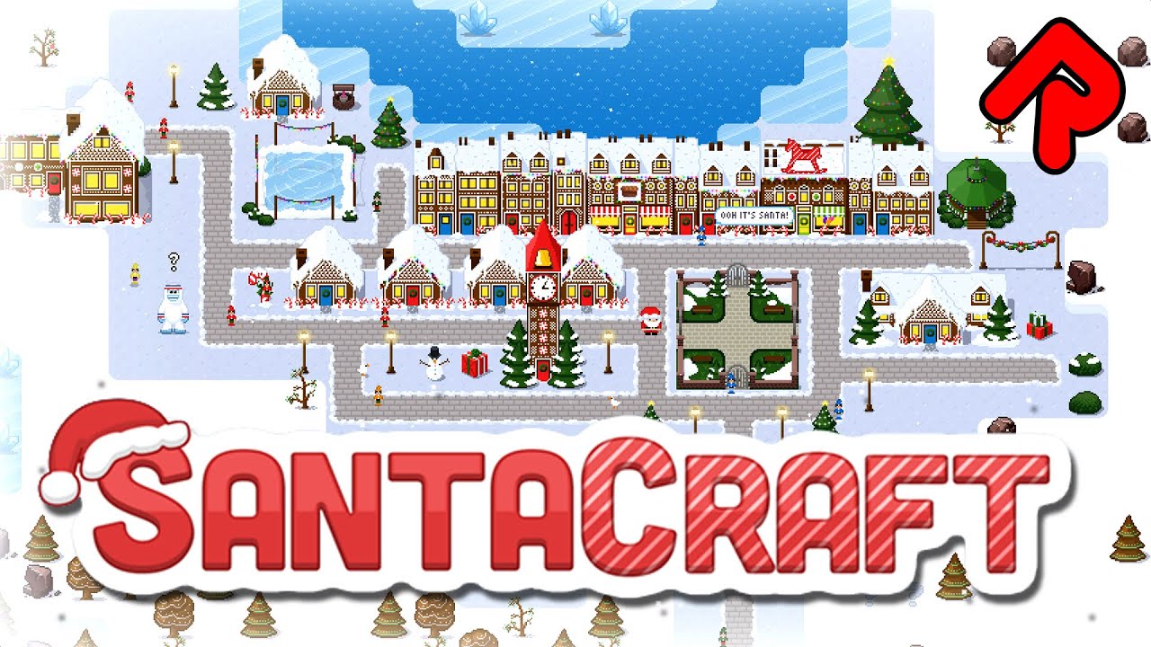 Build Your Own Christmas Town! | SANTACRAFT gameplay (PC game)