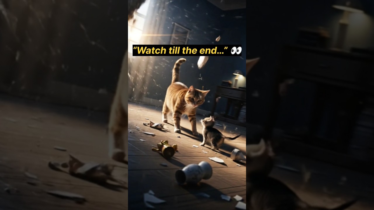 Mother Cat Protected Her Kitten During Earthquake 😢🐾