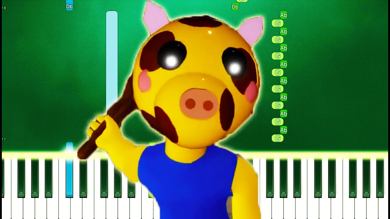 Piggy ROBLOX - Giraffy (Piano Tutorial Easy)