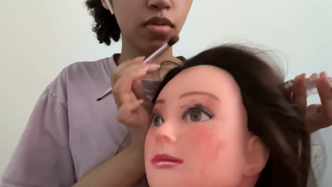 ASMR mannequin makeover 