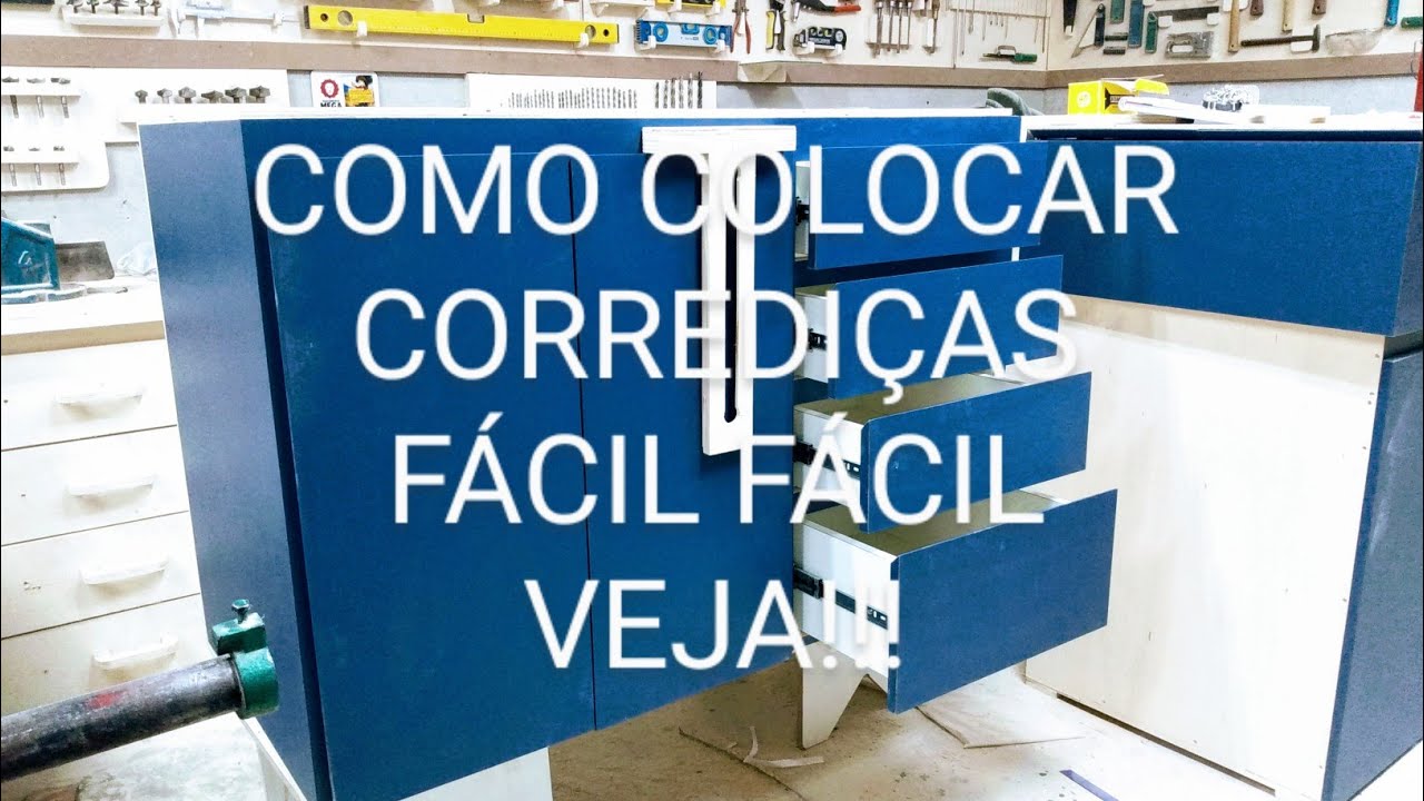GABARITO PARA COLOCAR CORREDIÇA, BEM FÁCIL, Canal Mareds Woodwork