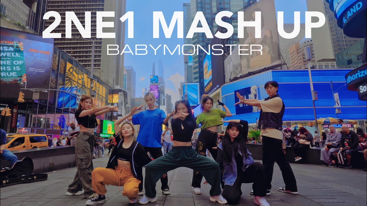 [KPOP IN PUBLIC NYC TIMES SQUARE| ONE TAKE] BABYMONSTER '2NE1 Mash Up' | DANCE COVER BY WEONE