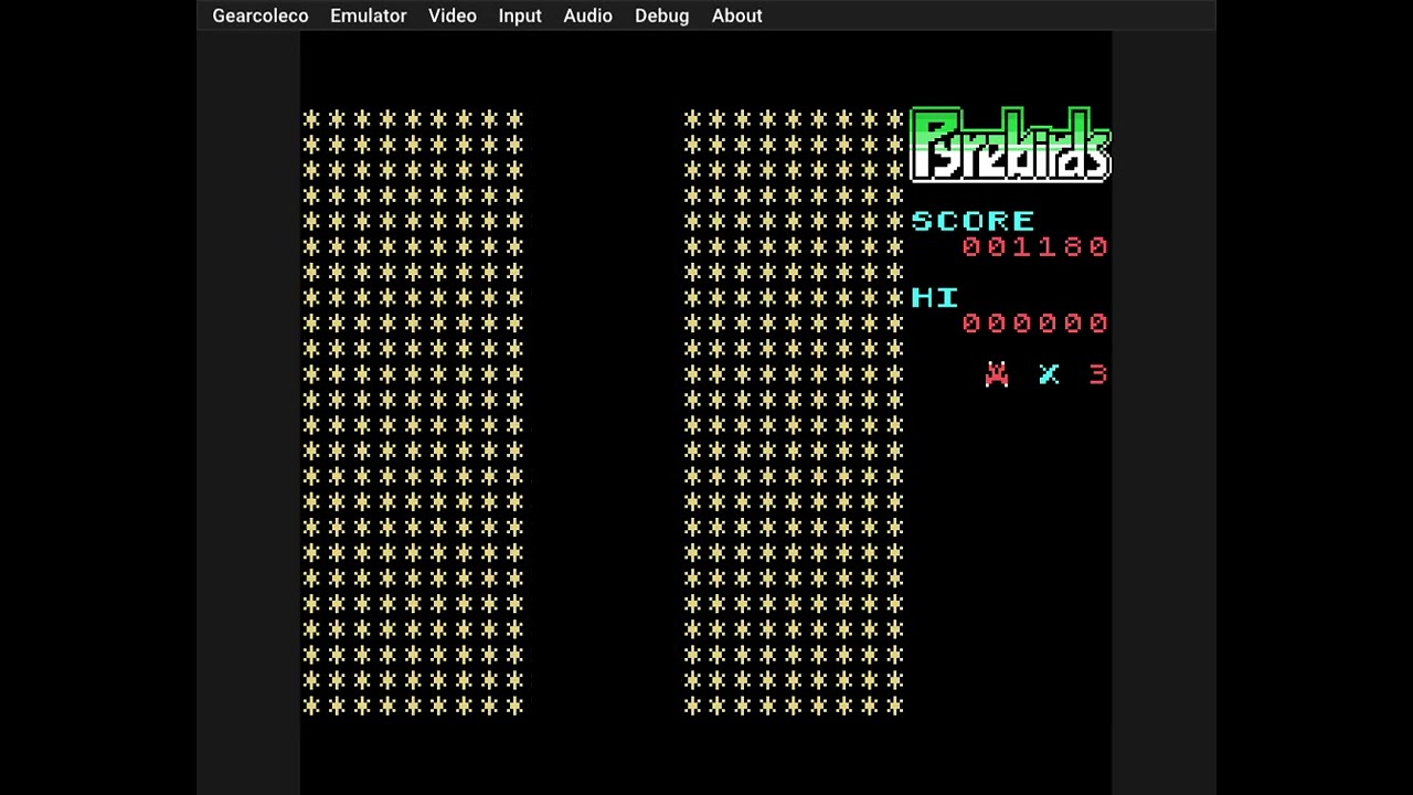 Pyrebirds for ColecoVision WIP