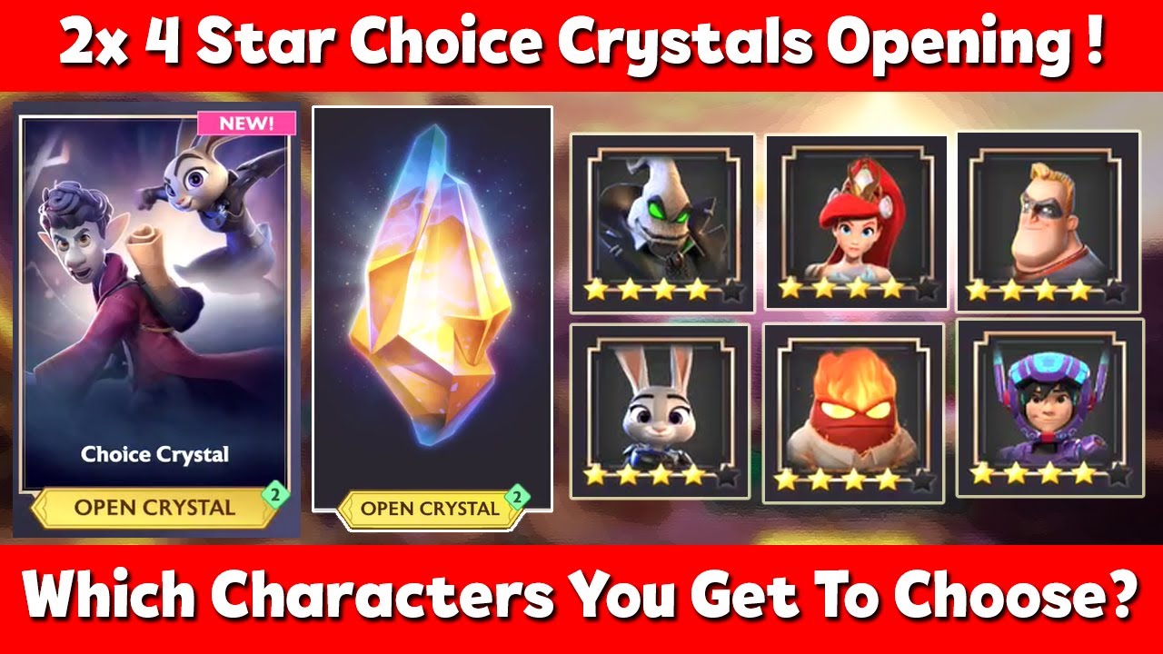 Opening Double 4 Star Choice Crystals For 1600 Orbs ! Disney Mirrorverse