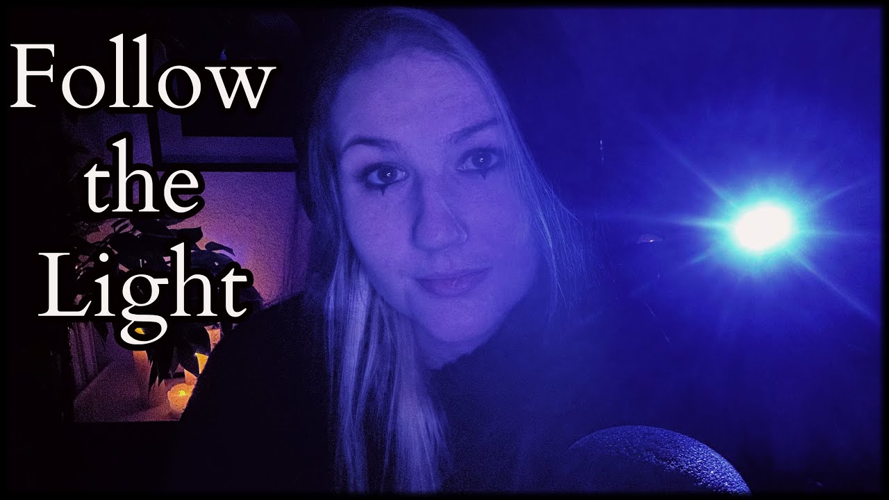 ASMR | ✨Follow the Light✨🔦 in complete Darkness🕯️ | whispering, light triggers