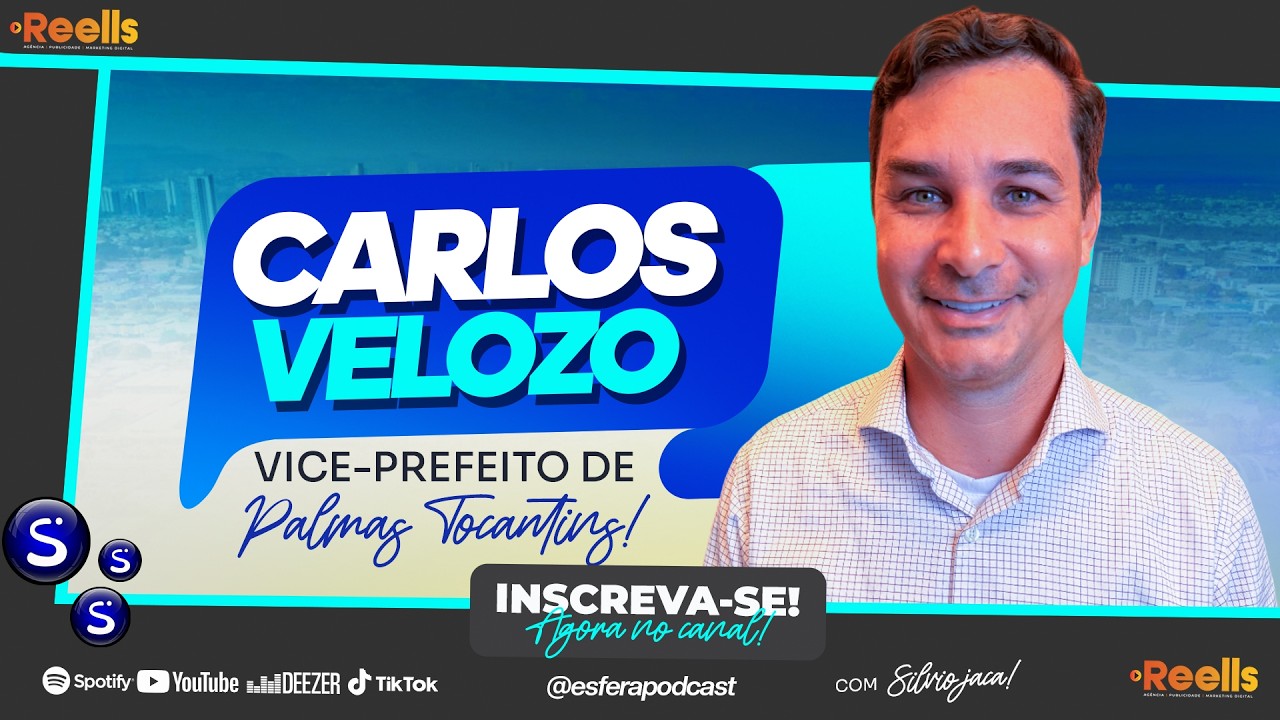 #88 – CARLOS VELOZO | PASTOR E VICE-PREFEITO DE PALMAS | FUTURO DE PALMAS TOCANTINS