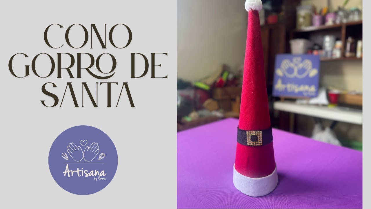 ¡El adorno más fácil de todos! Este gorro es rapidísimo y luce muchísimo, anímate a hacerlo