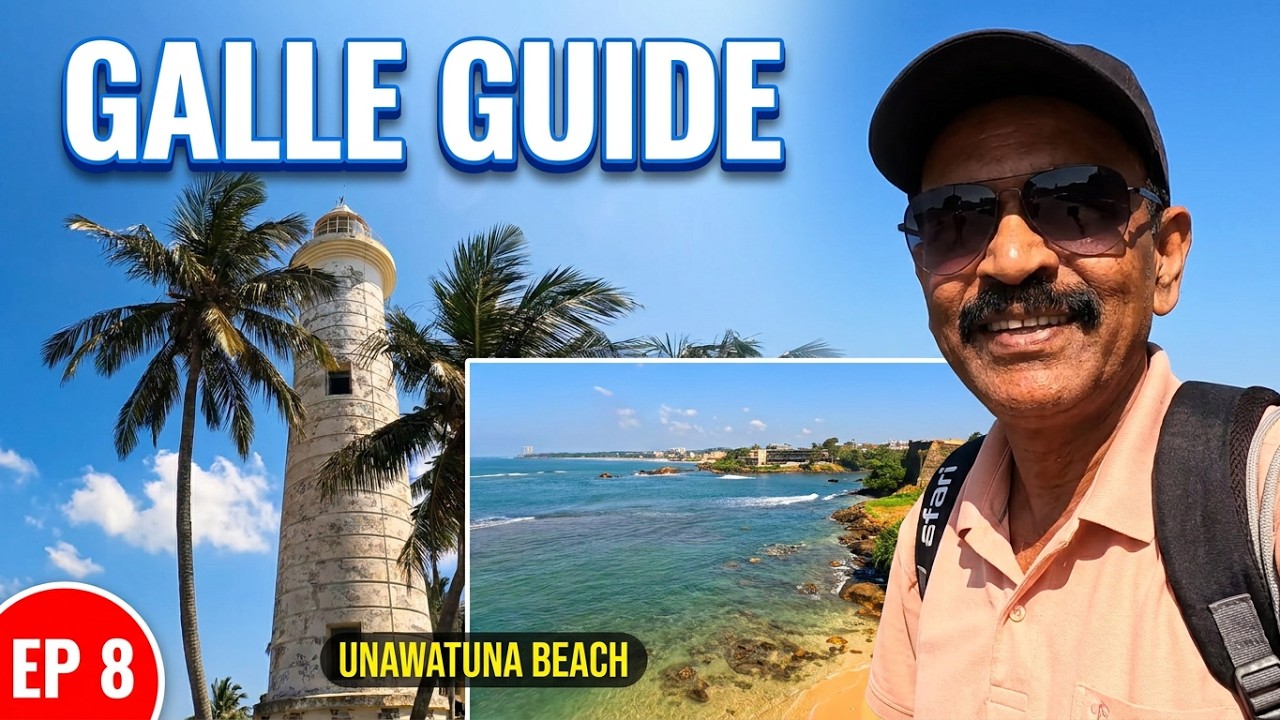 EP 8 Famous UNAWATUNA Beach In Sri Lanka l Galle Tourist Places l Things to do in Galle l Dutch Fort