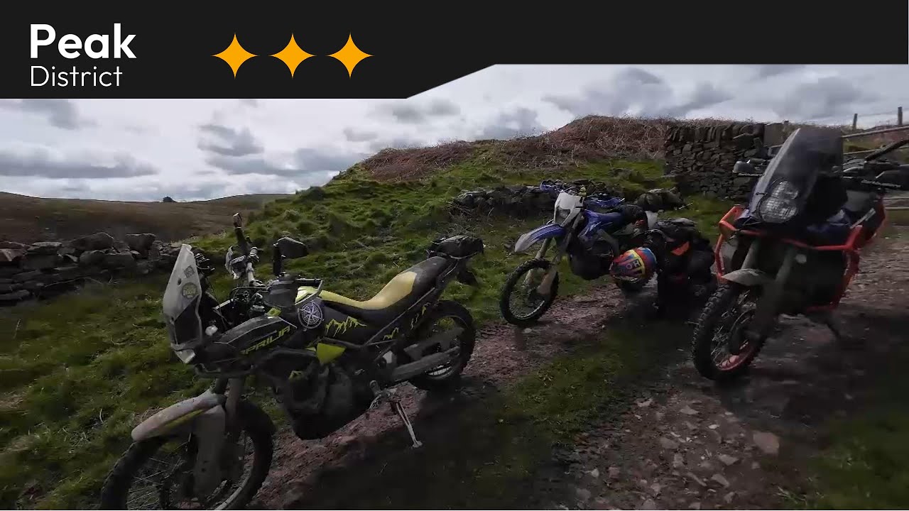Peak District - Aprilia Tuareg, KTM 990, Yamaha WR 250, Husky 701