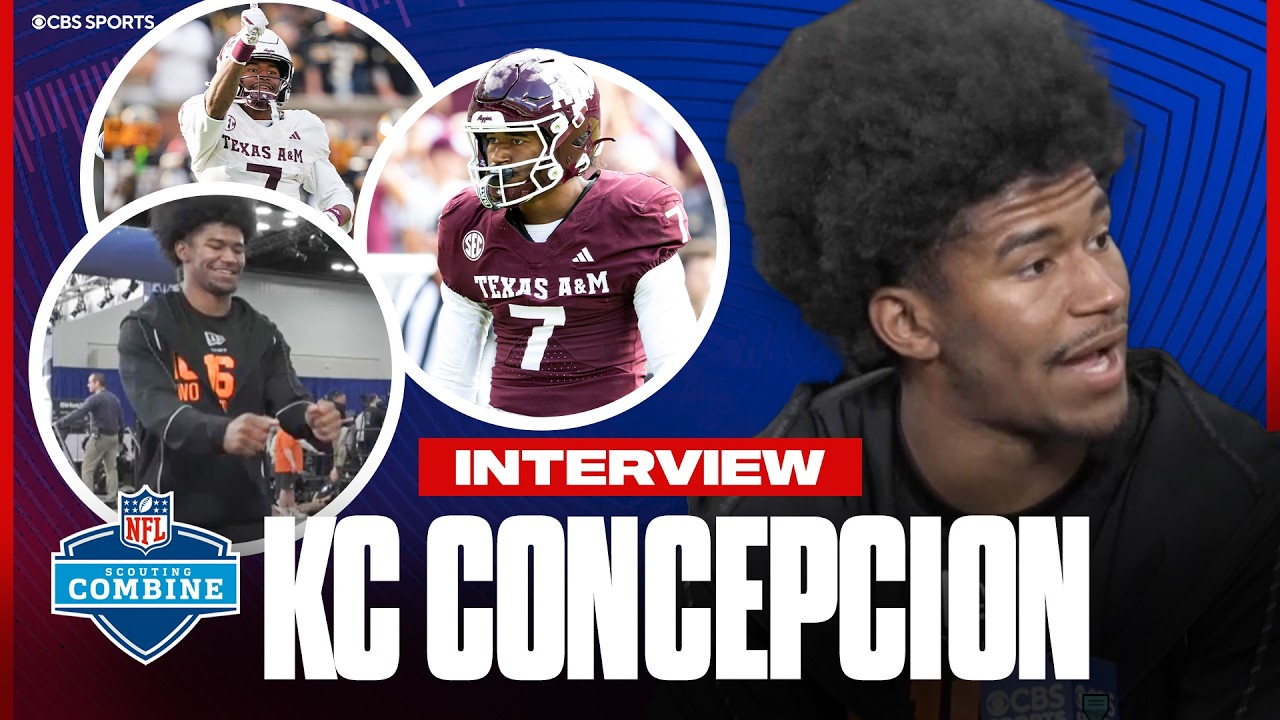KC Concepcion NFL Combine Interview: Why he transferred to Texas A&M, his skills in the kitchen 👀