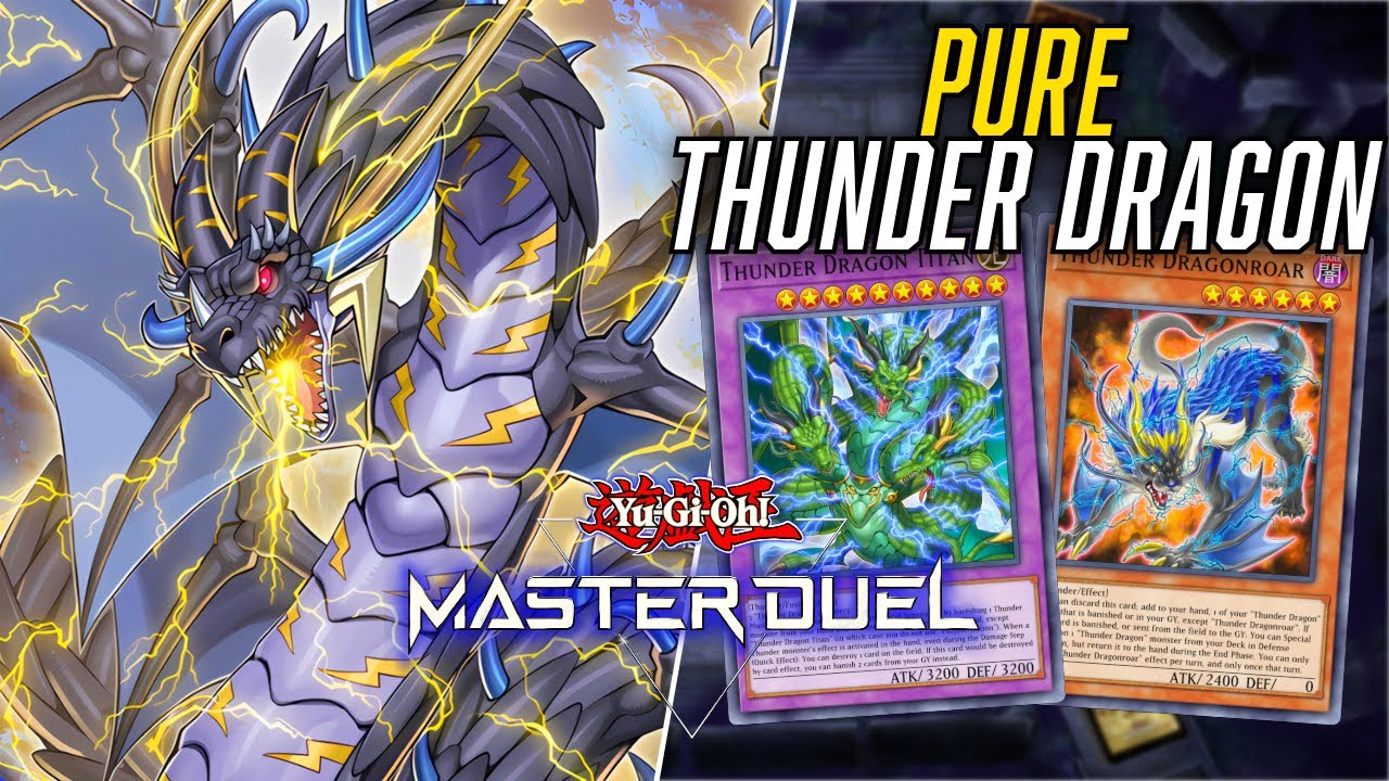 Pure THUNDER DRAGON Deck | Gameplay + Decklist | Yu-Gi-Oh! Master Duel