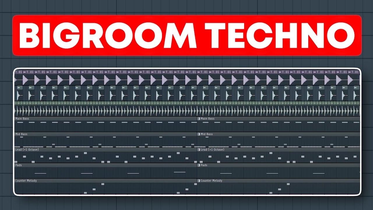 How To Make BIGROOM TECHNO!! - FL Studio Tutorial (+FREE FLP)
