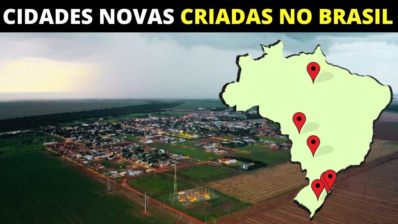 6 CIDADES MAIS NOVAS DO BRASIL