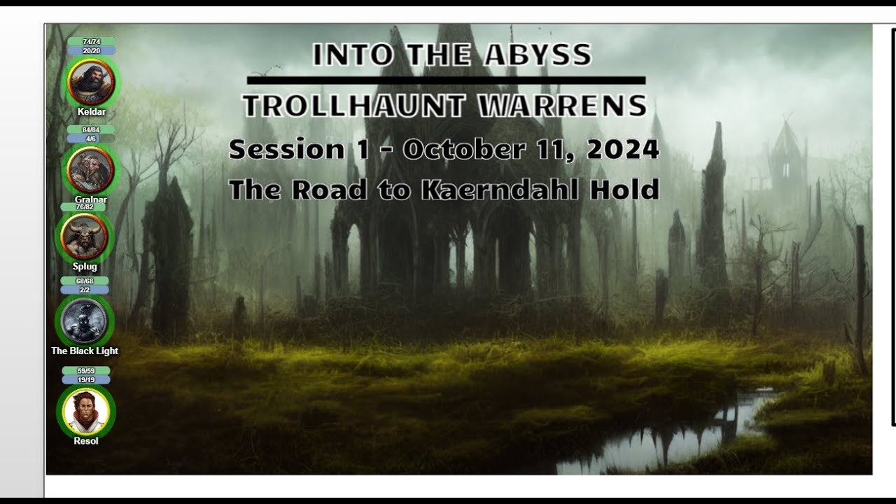 Trollhaunt Warrens   Session 1