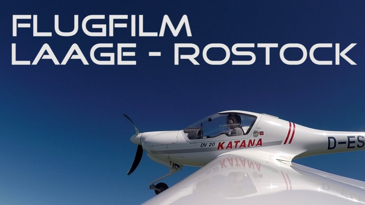 Flugfilm Flughafen Laage nach Rostock - MV von Oben