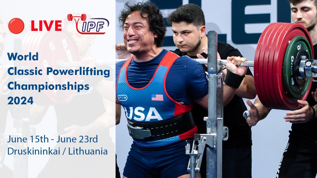 Men, 66 kg B-Group - World Classic Powerlifting Championships 2024