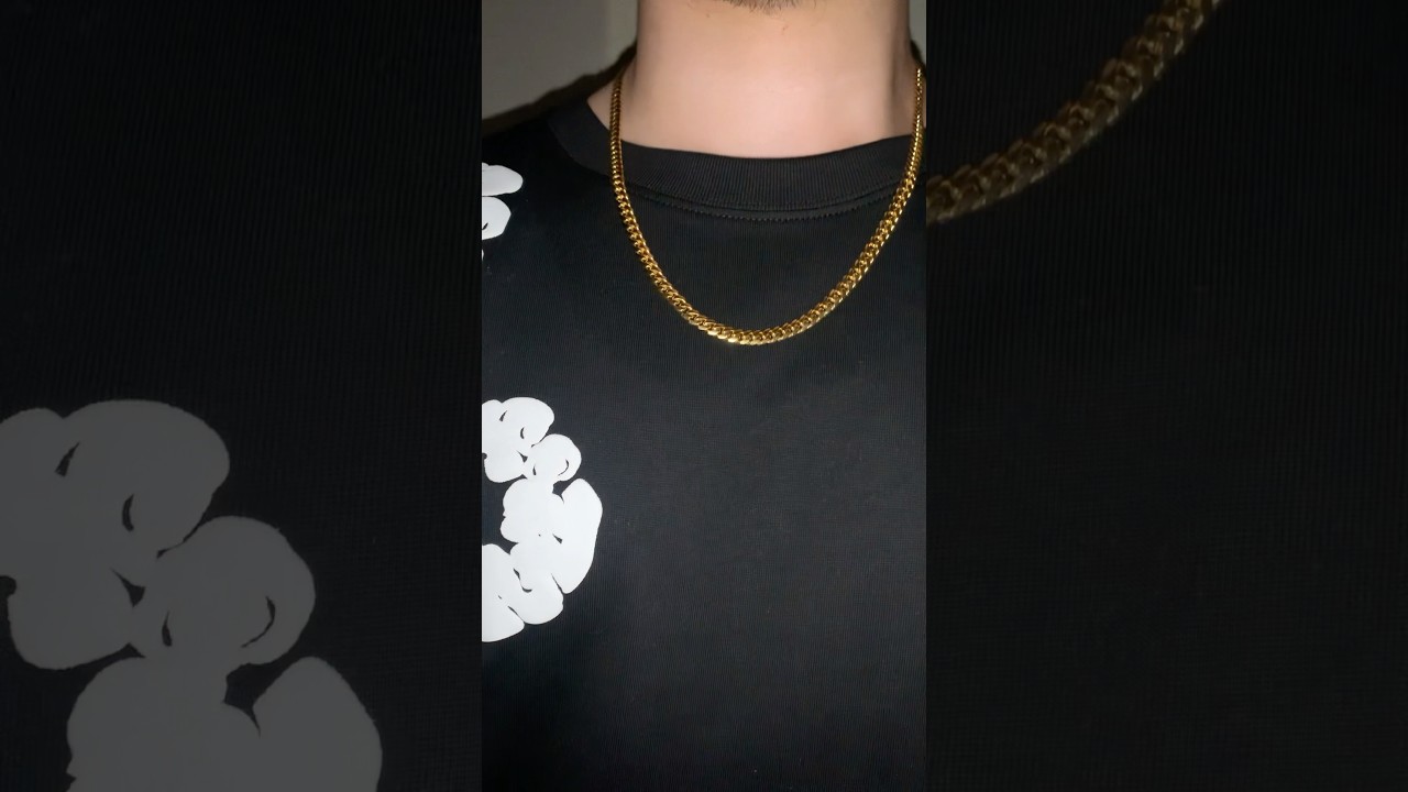 Цельная кубинская цепочка Miami Cuban Link Chain, 6 мм, 14 карат🔥 #золото #майами #ювелирные изде...