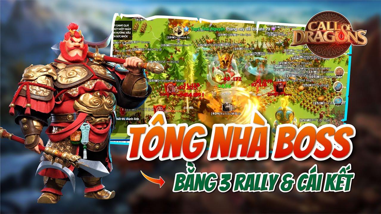 [Restream] - BOSS 404 HỨNG TRIPLE RALLY | Call of Dragon | Thử tông nhà boss bằng 3 rally và cái kết